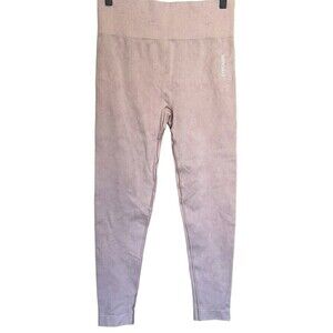 Gymshark Adapt Seamless Camo Leggings Womens Large Light Pink Athletic Training